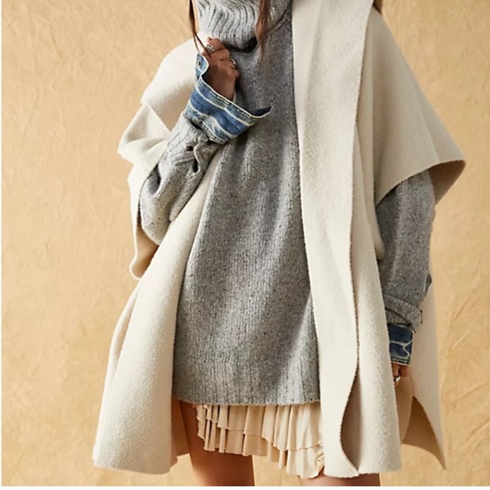 Free People All I Need Cozy Hooded Duster